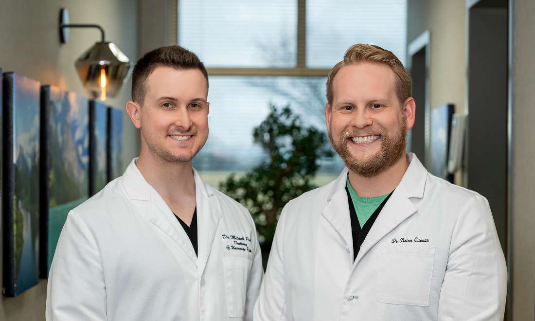 Dr Caesar and Dr Poole at dentistry @ university pointe, west chester oh
