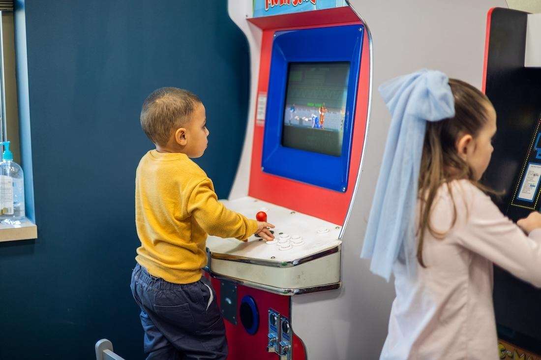 Kids' play area at dentistry @ university pointe, west chester oh